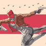 Red Hood, hail of bullets