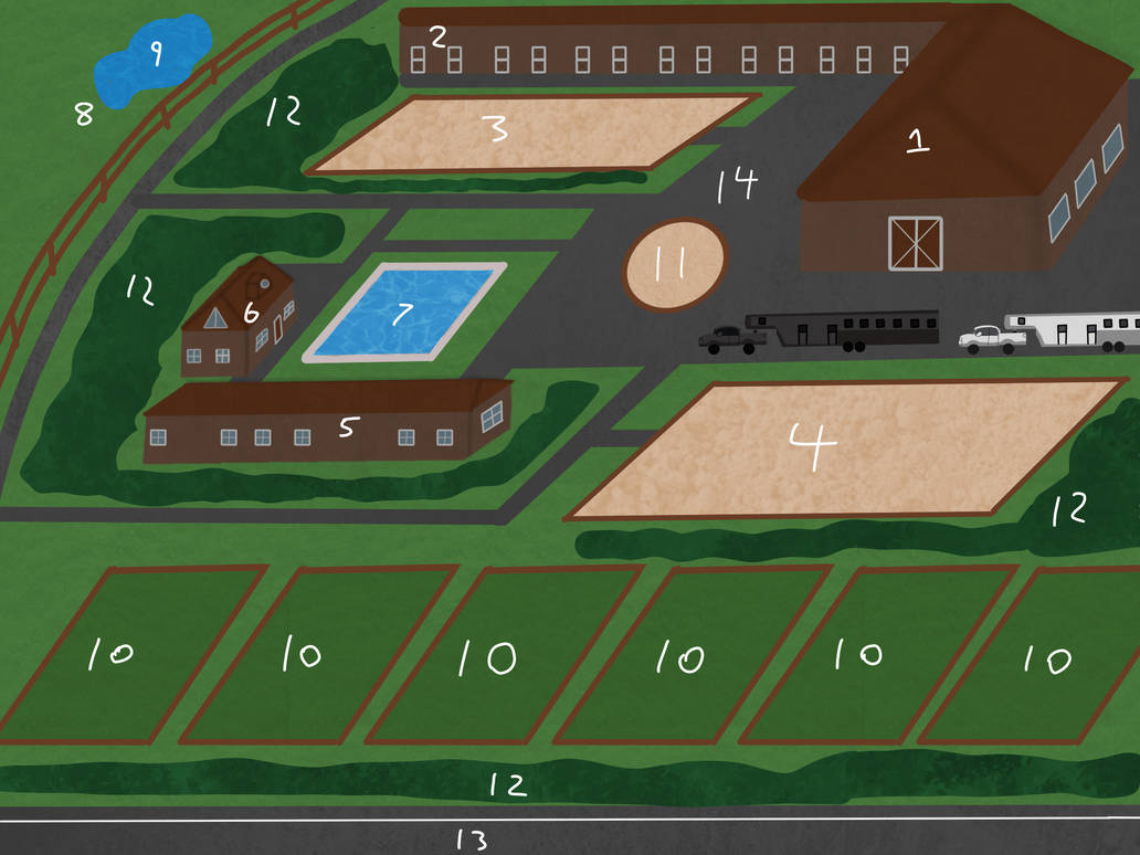 Rusty Creek Ranch map by Equestrian-KV on DeviantArt