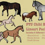 PTU Chibi Horse Lineart Pack