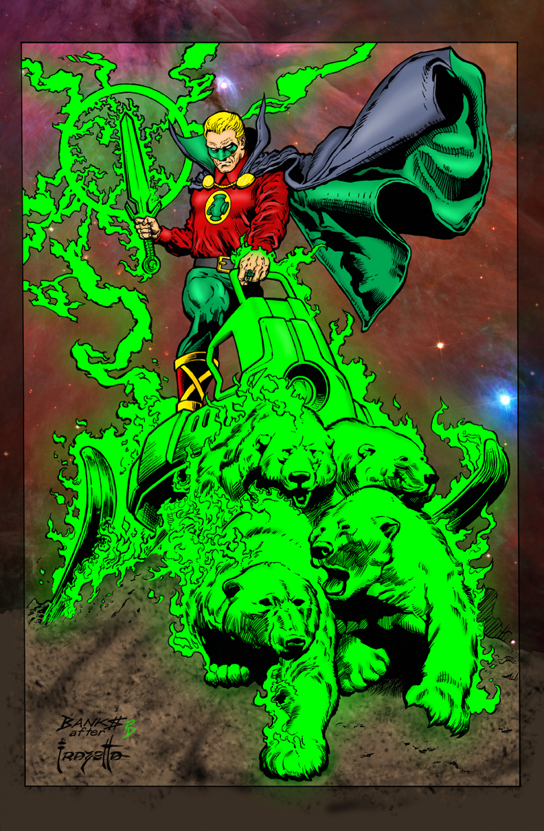 Alan Scott GL Frazetta Homage