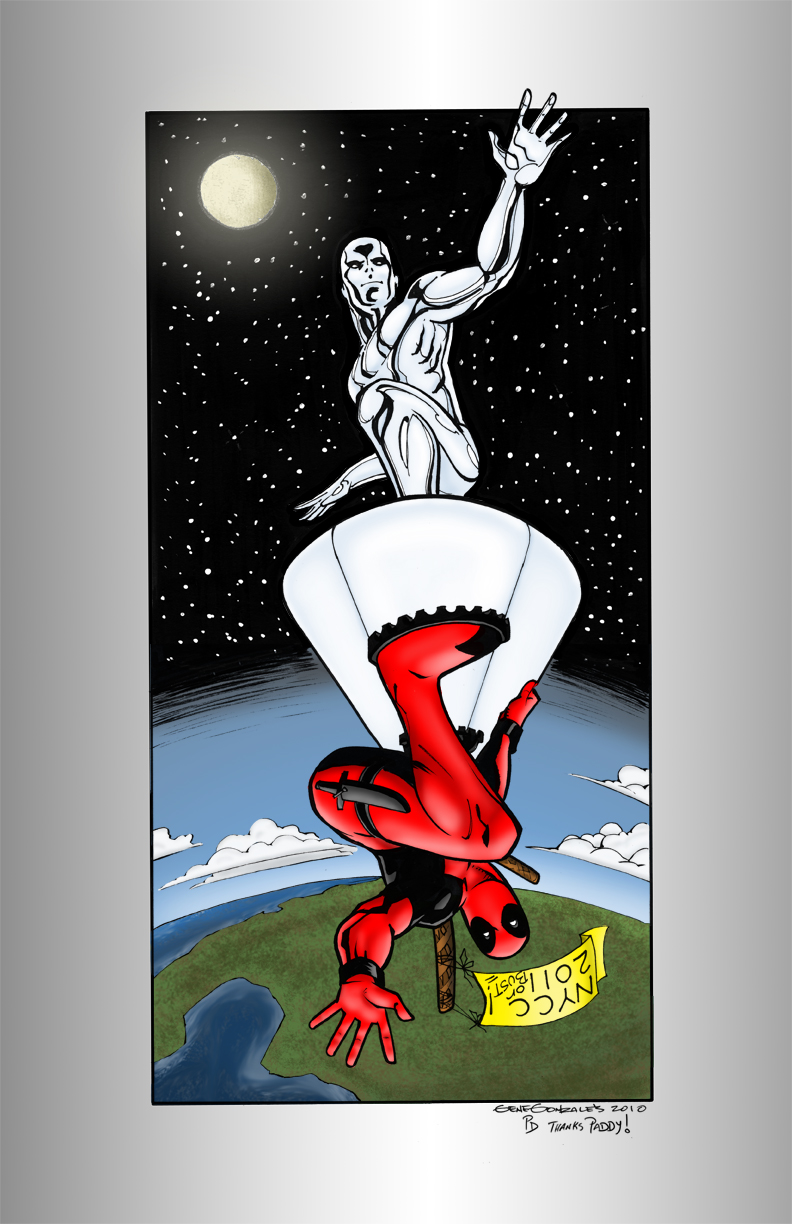 Silver Surfer and Deadpool