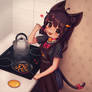 Kuro loves fried shrimps