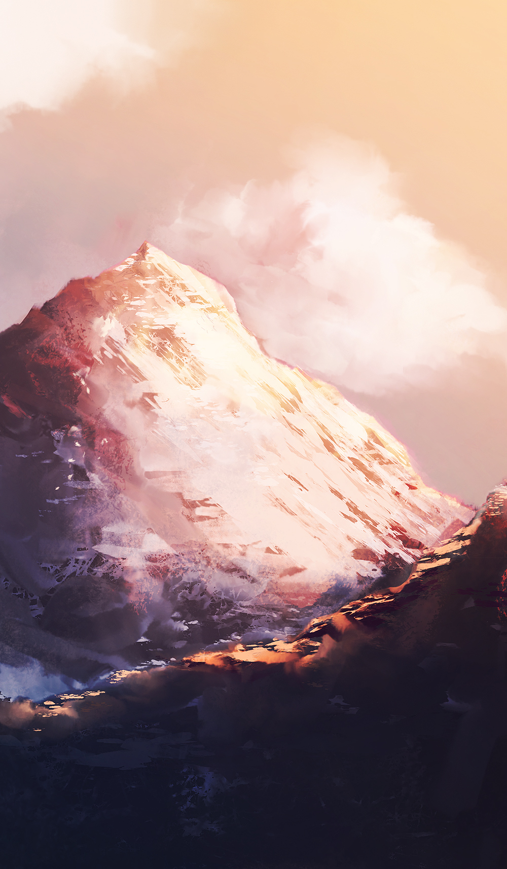 Pink Mountains, 11182015 spitpaint