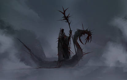 The Ferry Man (30min. spitpaint)