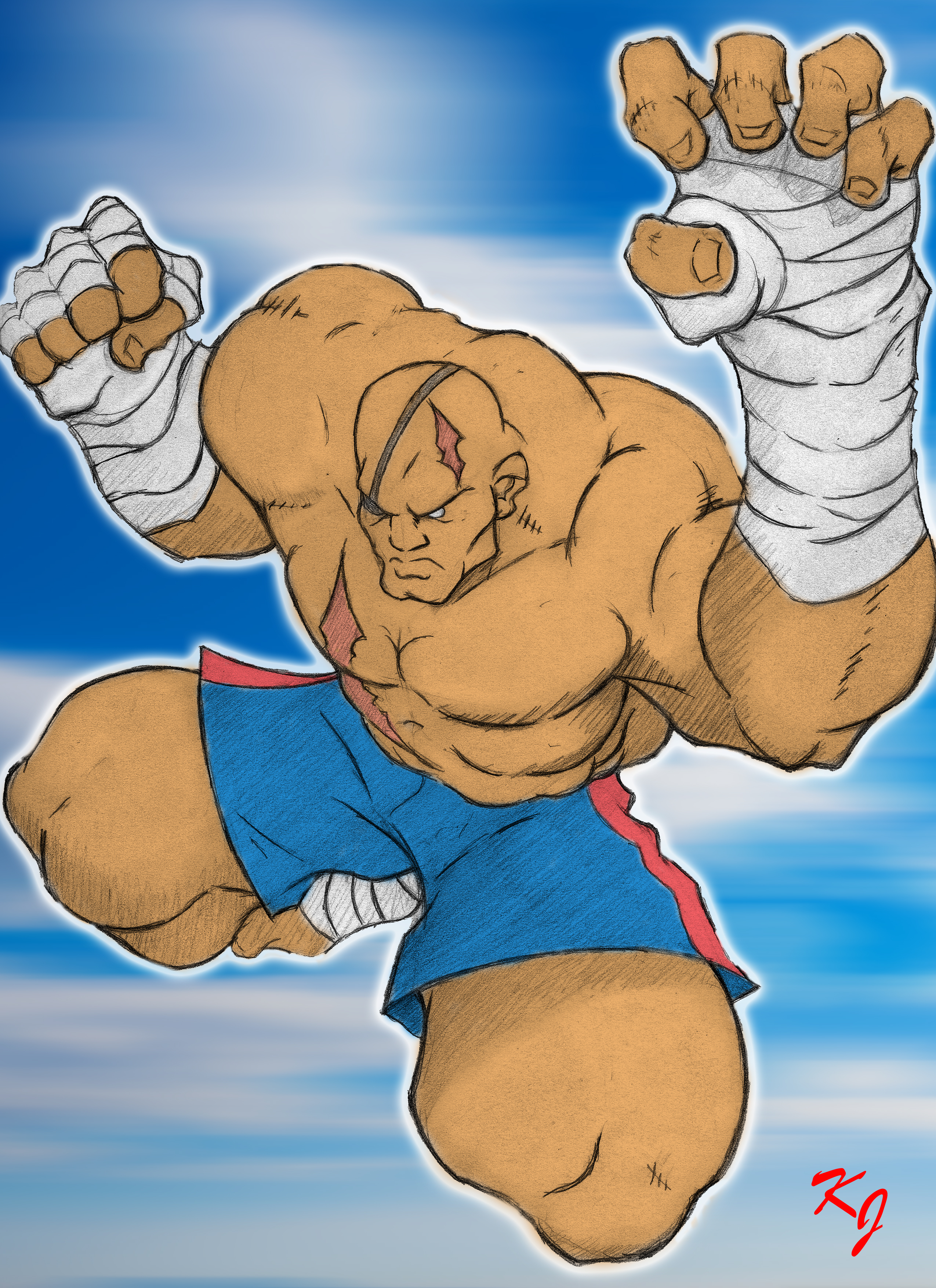 Street Fighter 6 - Sagat (Concept Art) by AegisReflector666 on