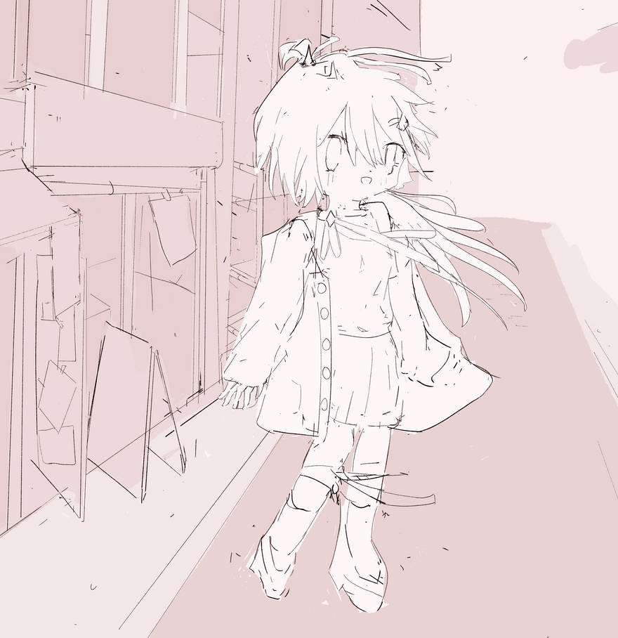 rough draft of drawing by dareka7 on DeviantArt