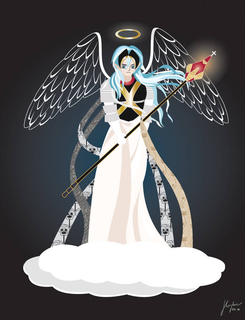 Dominion angel from Guardian Cross game by helen-pinkpetal on DeviantArt