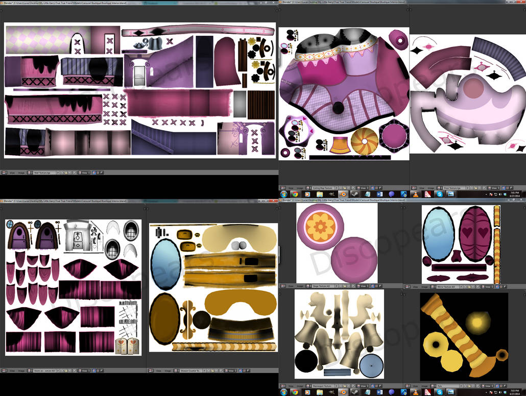 Carousel Boutique - Textures Preview by discopears on DeviantArt