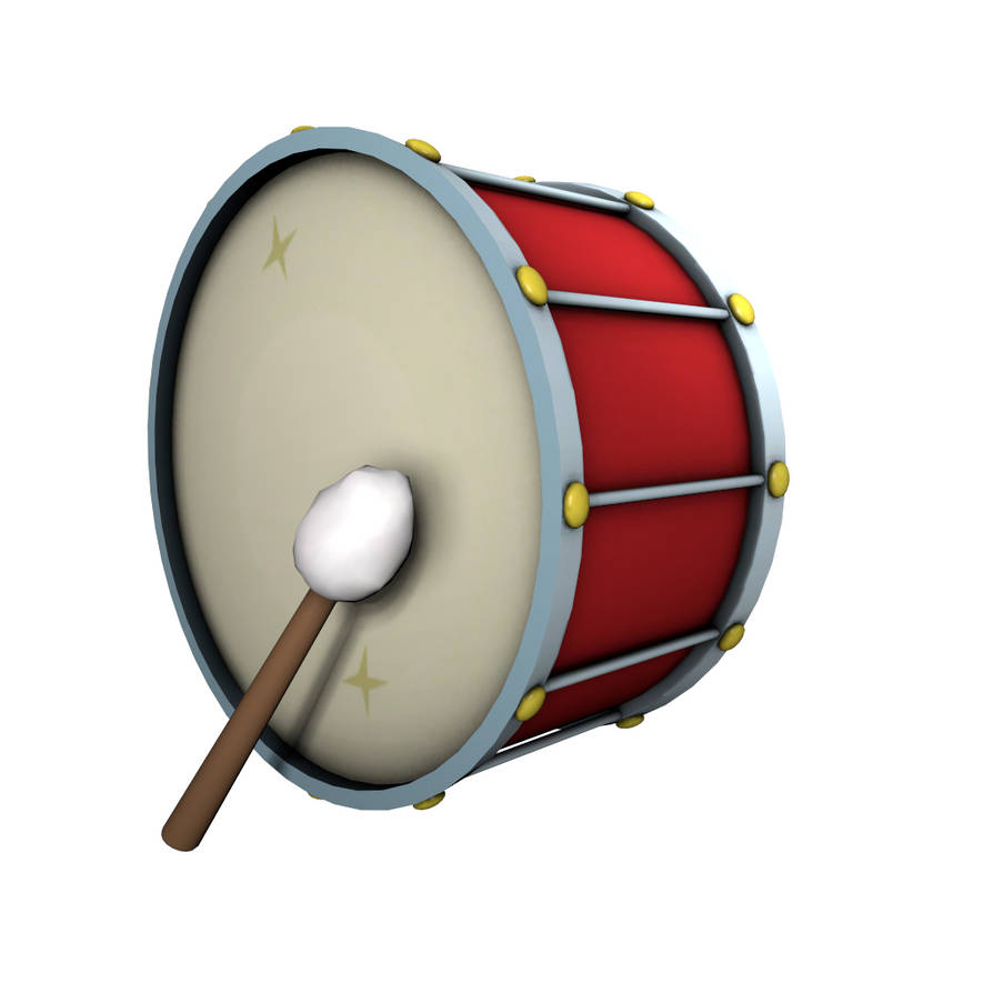 Drum + Stick White Compress by discopears Drum + Stick White Compress by discopears
