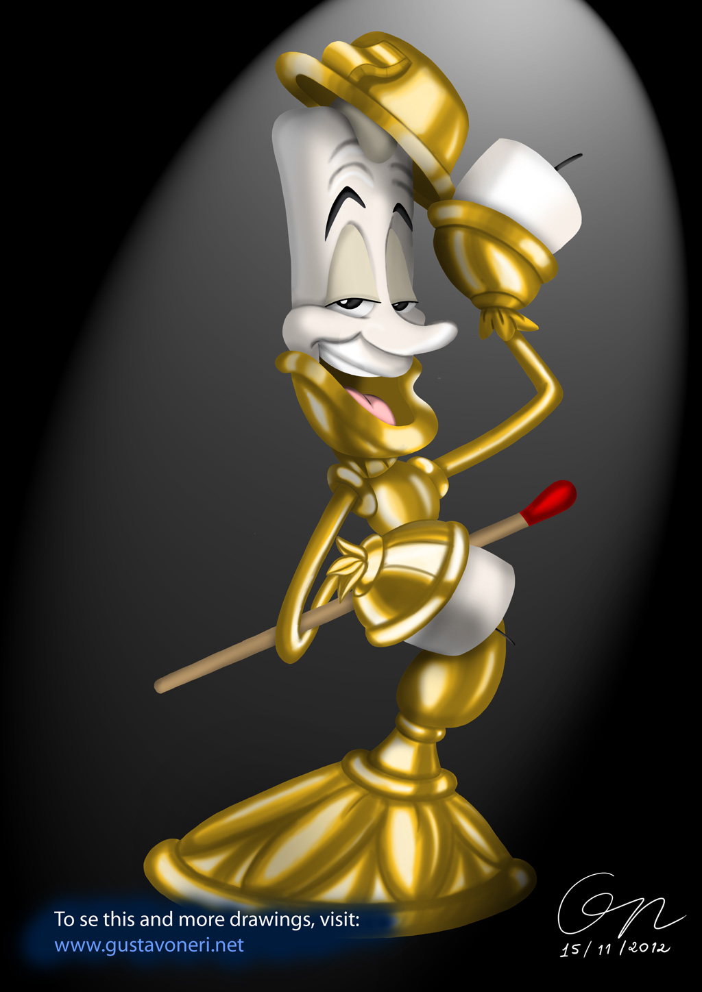 Lumiere from THE BEAUTY AND THE BEAST by gneri on DeviantArt