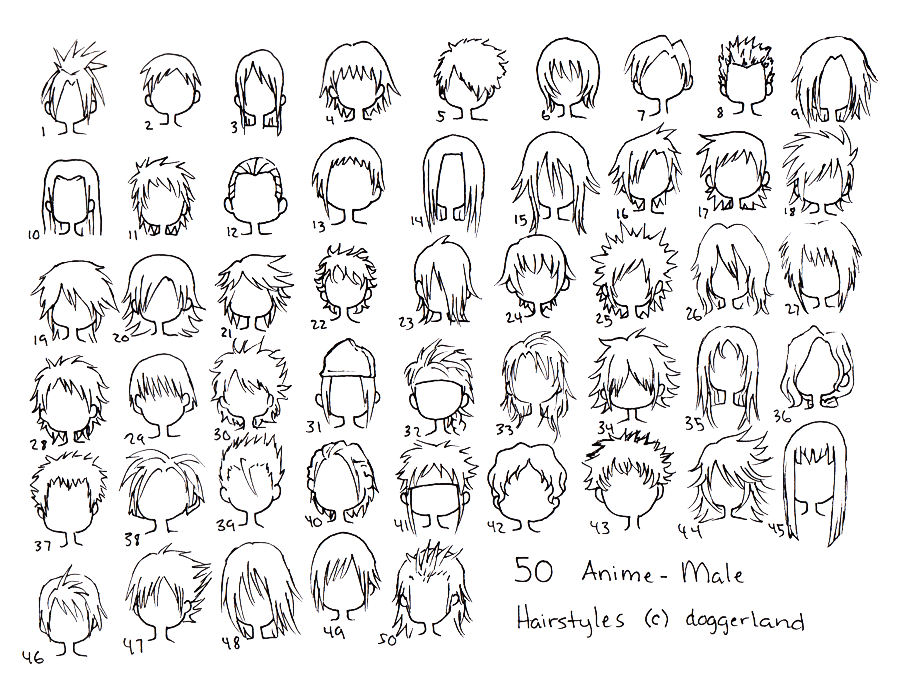 anime male hair styles by totamikun on DeviantArt