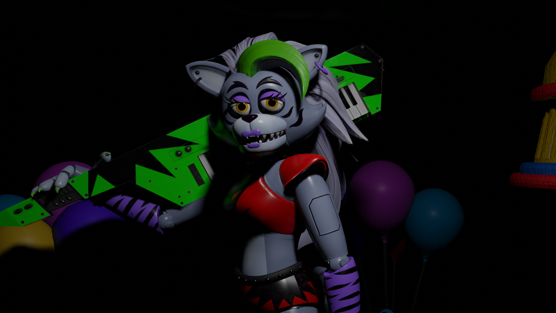 FNAF SB: Roxy Render Test by JoshSFM on DeviantArt