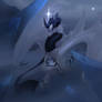 Among the ice spikes