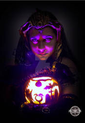 Halloween Pumpkin Themed Liliana Vess cosplay