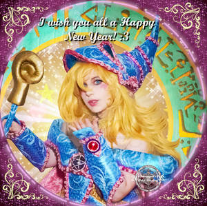Happy New Year from Dark Magician Girl cosplay