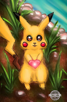 Pikachu doodle (not much effort) gives you a heart