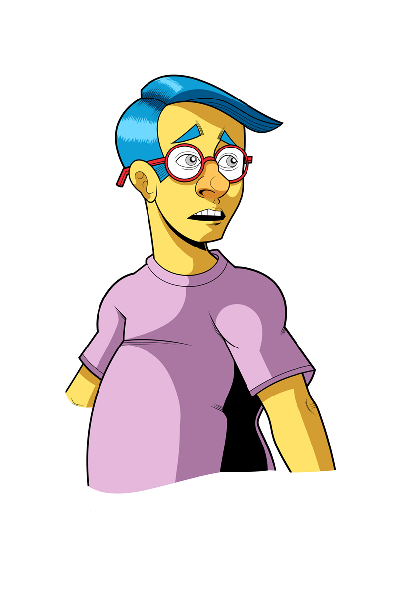 The Simpsons - Milhouse Portrait