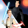 Star Wars : The Last Jedi - Rey and Kylo Ren