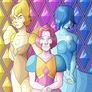 Steven Universe - Yellow, Pink and Blue Pearl