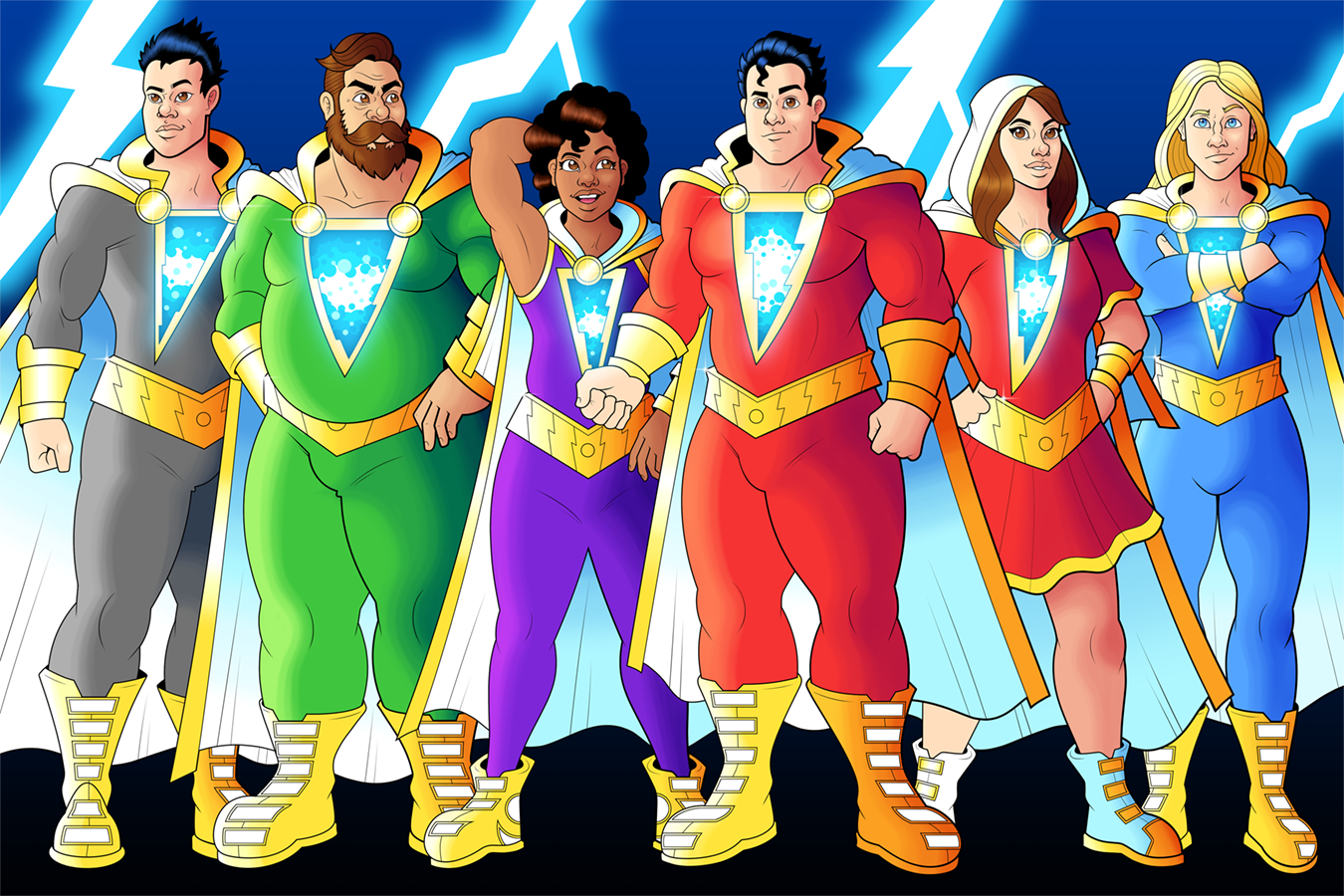 The SHAZAM Family by OwenOak95 on DeviantArt.