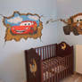 disney cars mural