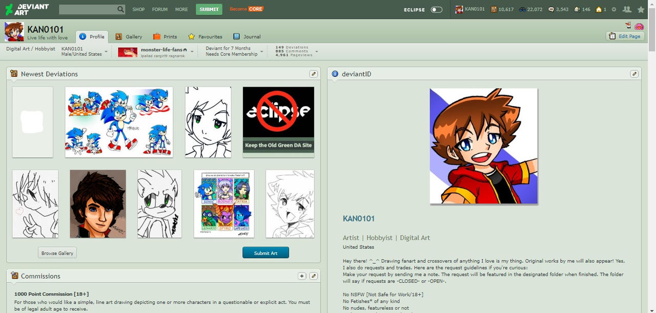 Classic Deviantart My Classic DA Page by KAHN101 on DeviantArt