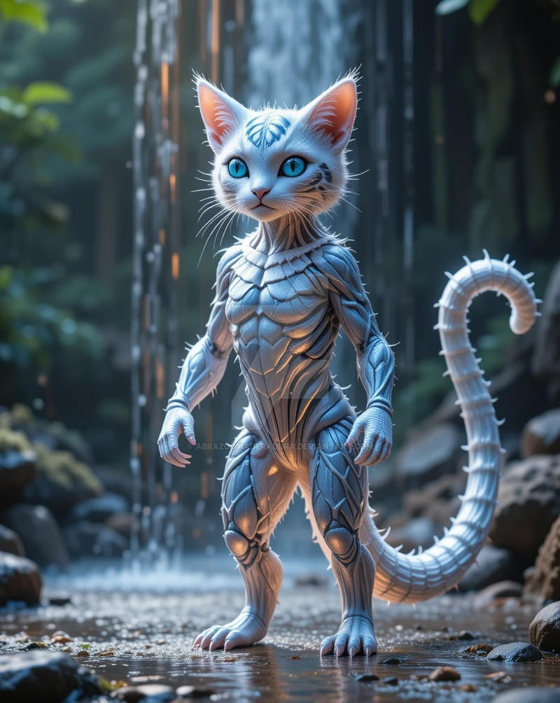 feline human hybrid creature. by Abrazoomaderadura on DeviantArt