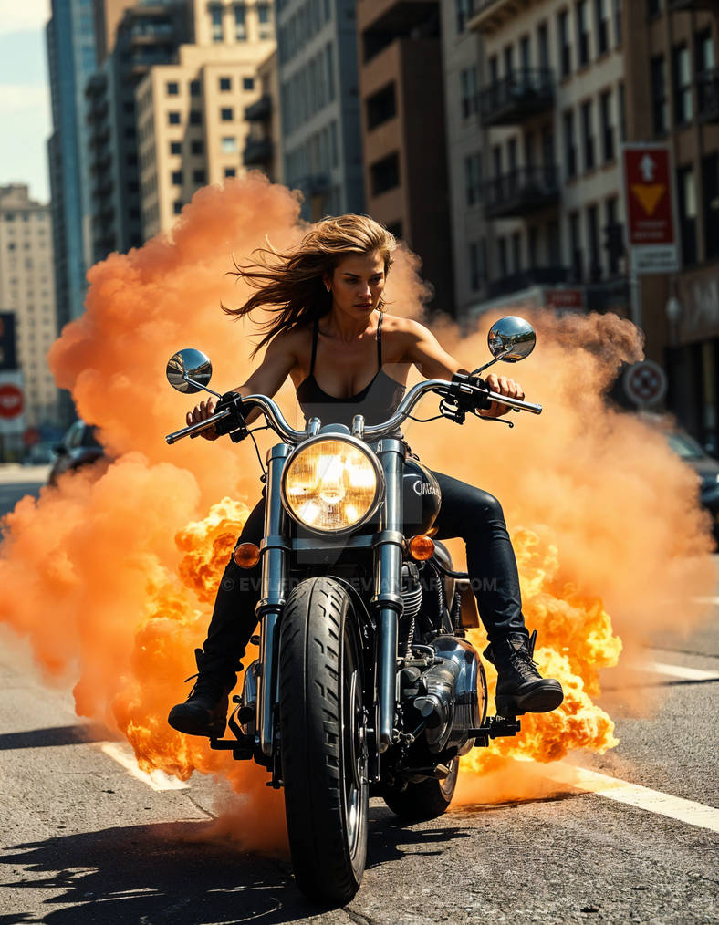 Tuff Female Riders Sexy-tuff-woman-riding-motorcycle by EvilEdsel on DeviantArt
