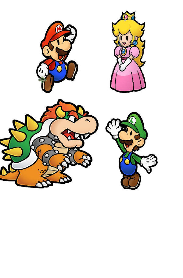Paper Mario Refrence Paper Mario Characters by CheeseMan900 on DeviantArt