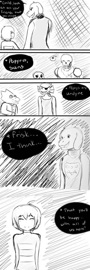 Frisk and Chara Undertale Comic - Page 1