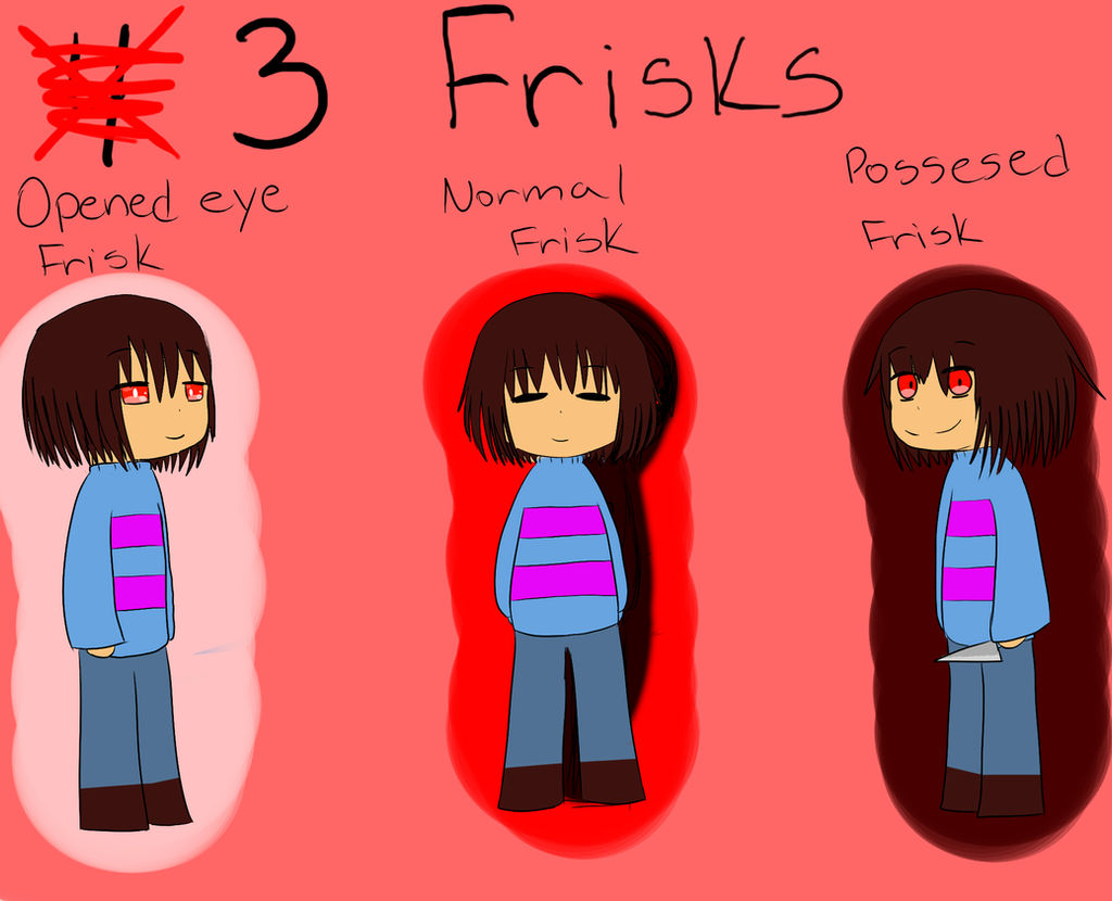 3 . . . . Versions of Frisk UT by ArtisticAnimal101 on DeviantArt