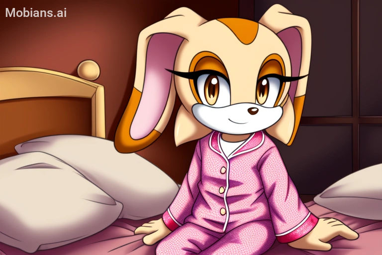 Cream The Rabbit Pyjamas Cream wearing pyjamas by SapphireTheEeveeArt on DeviantArt
