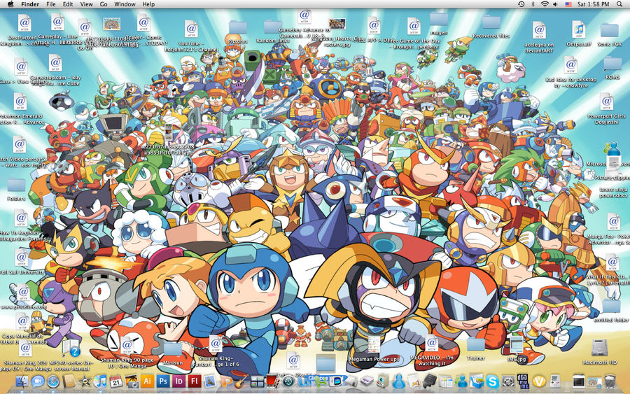 Mega Man Powered Up Desktop