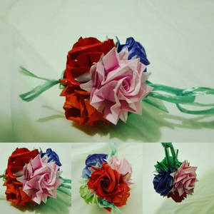 Origami roses