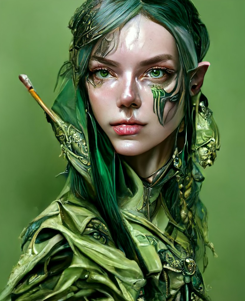 Female Elf Ranger by AI-Postcards on DeviantArt