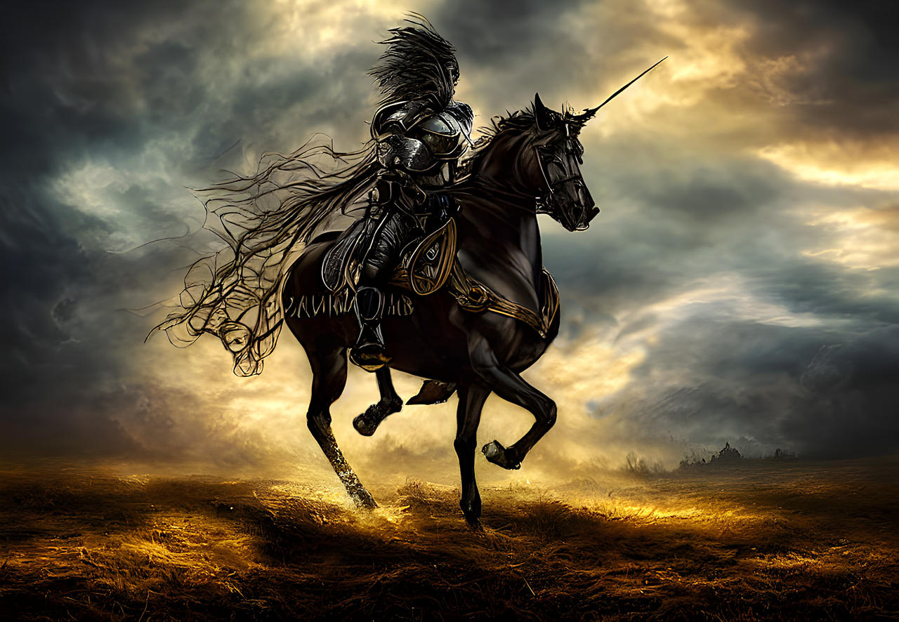 Black Rider by AIPostcards on DeviantArt