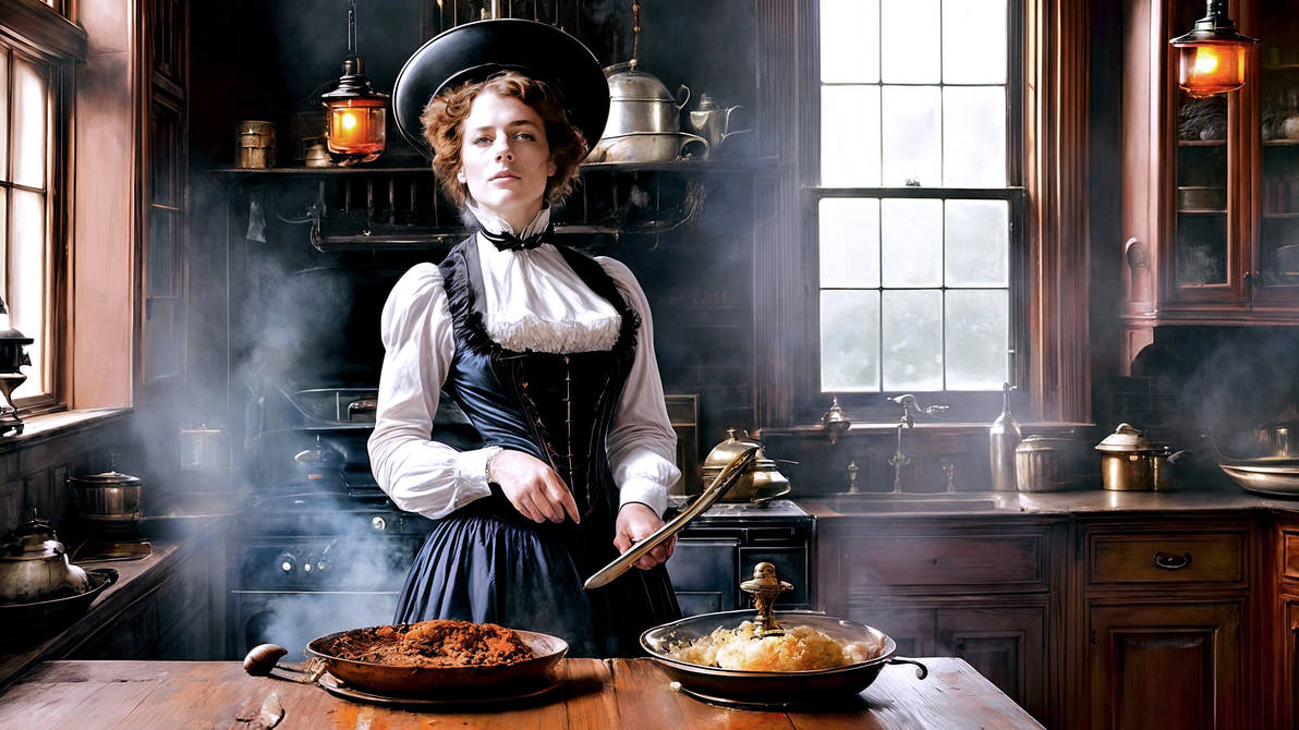 Victorian Cook by AI-Postcards on DeviantArt
