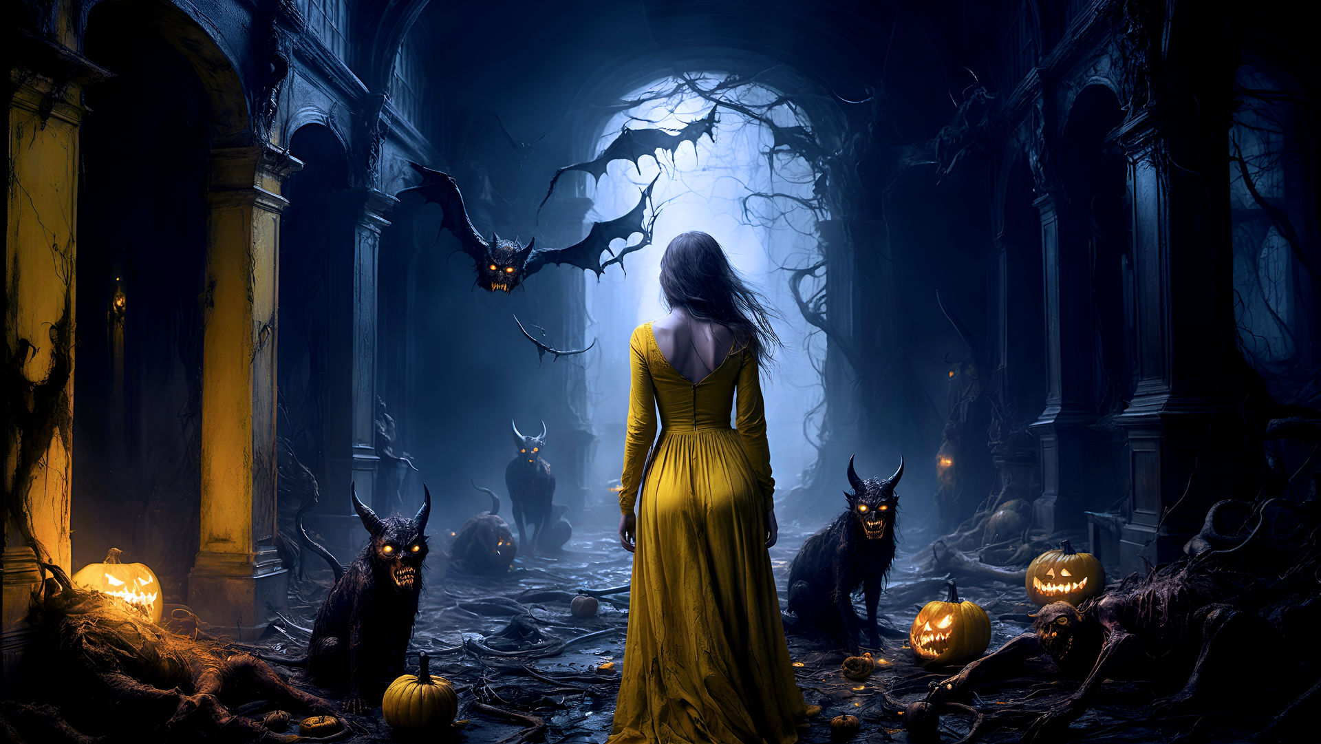 Spook October October 1 - Spooky by AI-Postcards on DeviantArt
