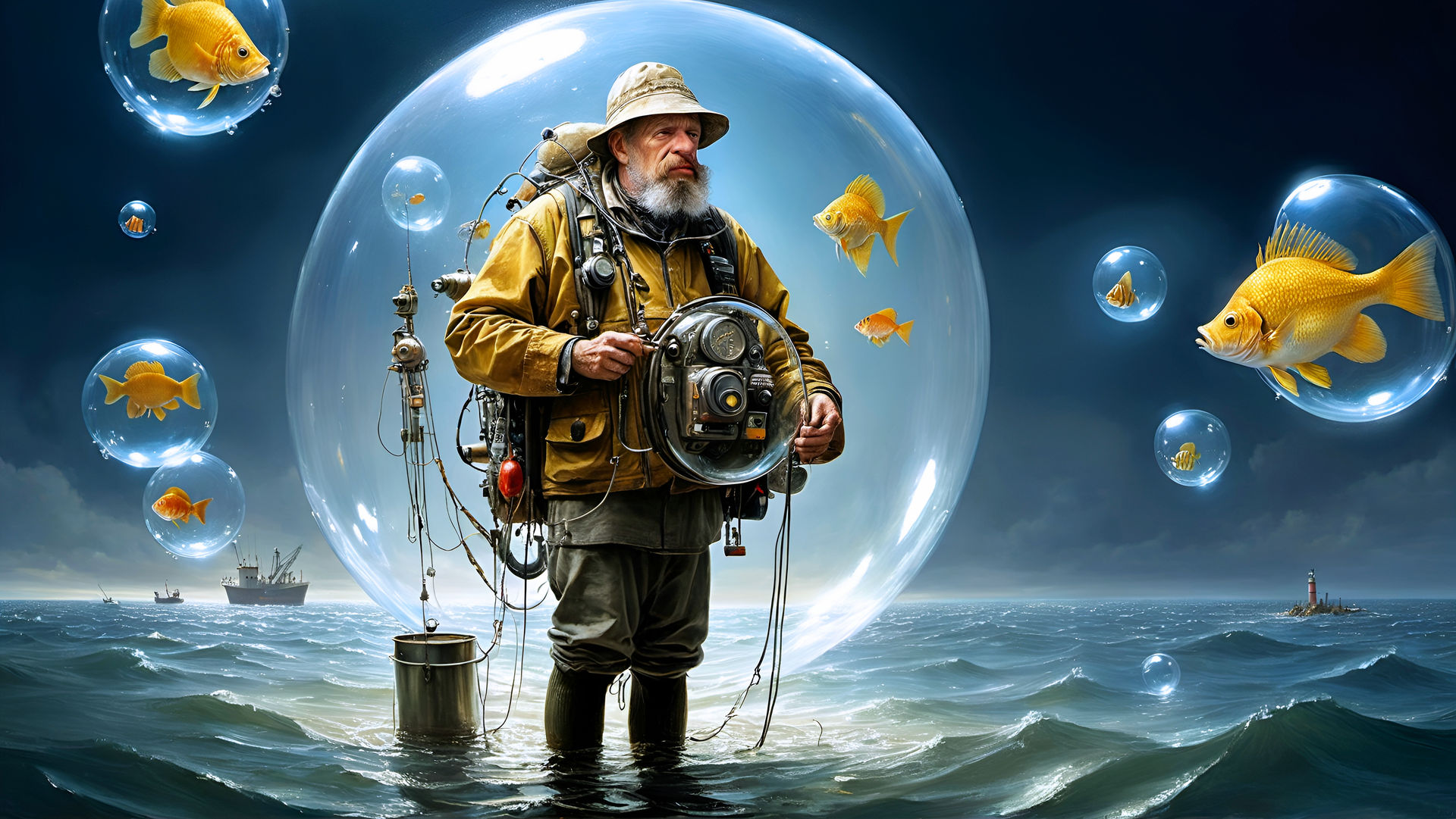 The Fisherman by AI-Postcards on DeviantArt