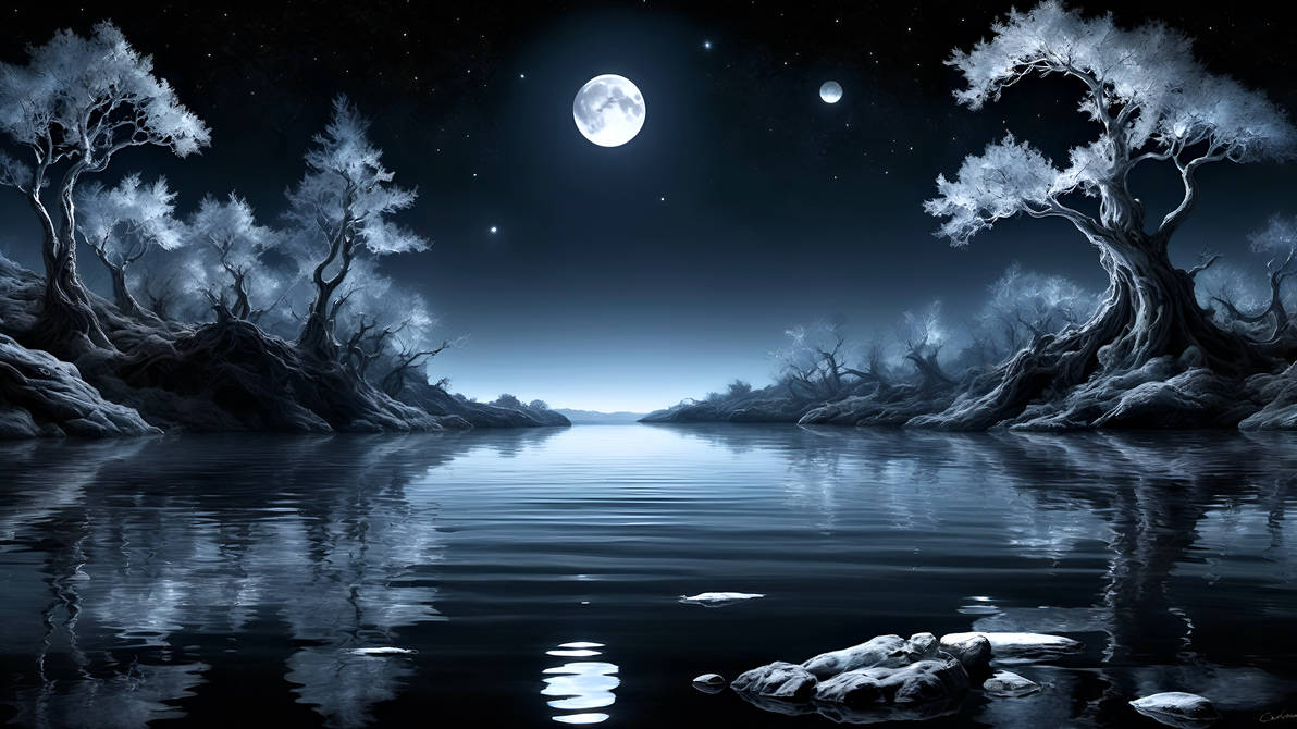 Moonlit Symphony by AI-Postcards on DeviantArt