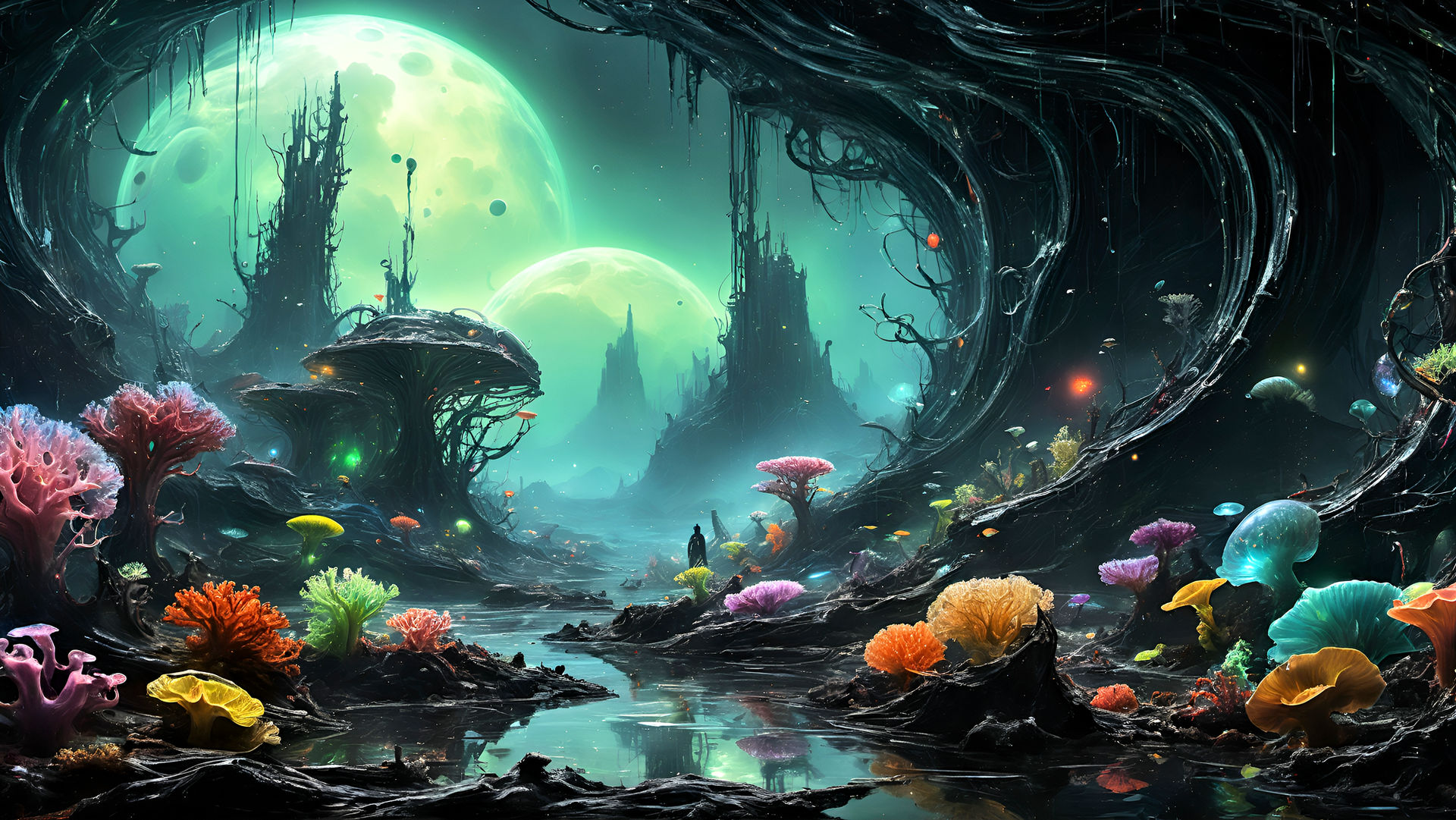 Alien Landscape #02 by AI-Postcards on DeviantArt