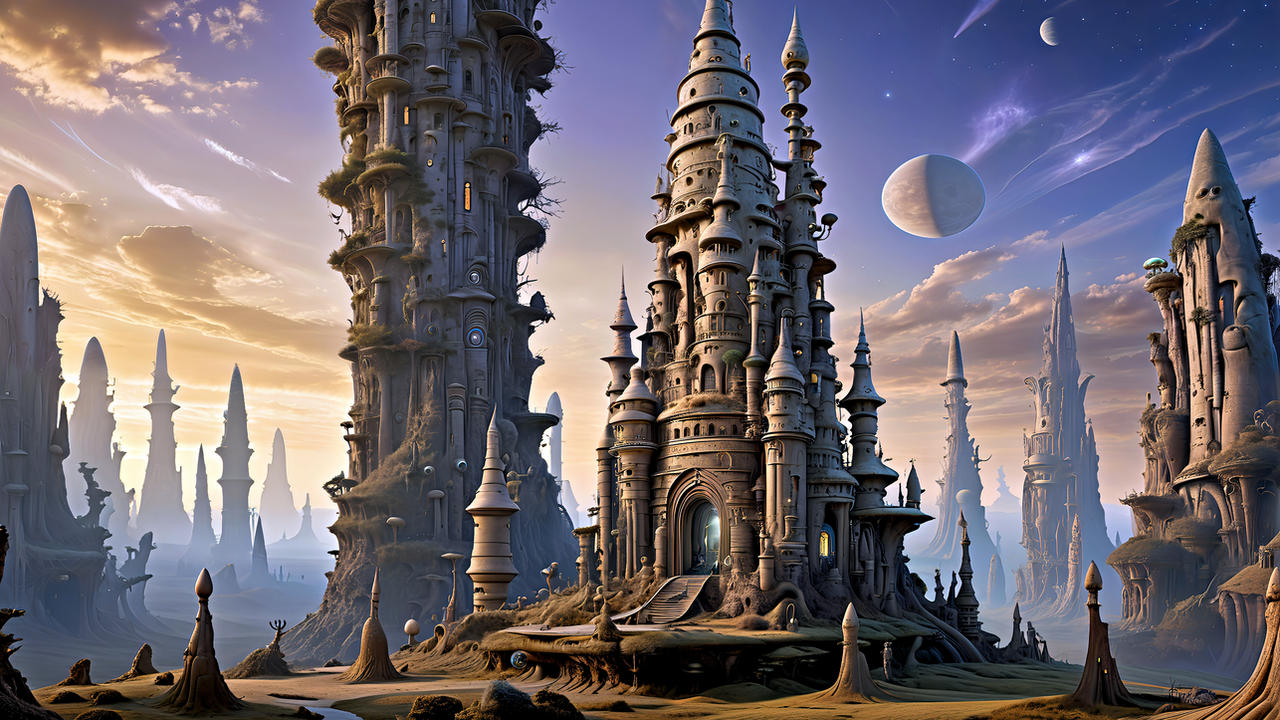 Old Alien City by AI-Postcards on DeviantArt