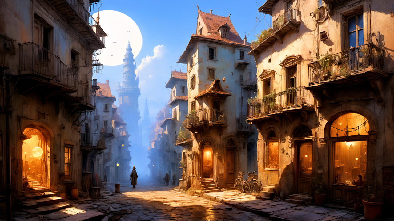 Neotopia Streets #03 by AI-Postcards on DeviantArt