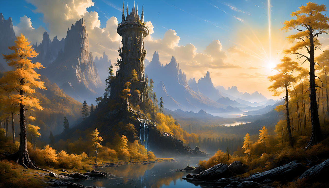 Wizard Lair Outside Wizard Lair by AI-Postcards on DeviantArt