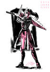 Warrior Sketch by LauraKjoge