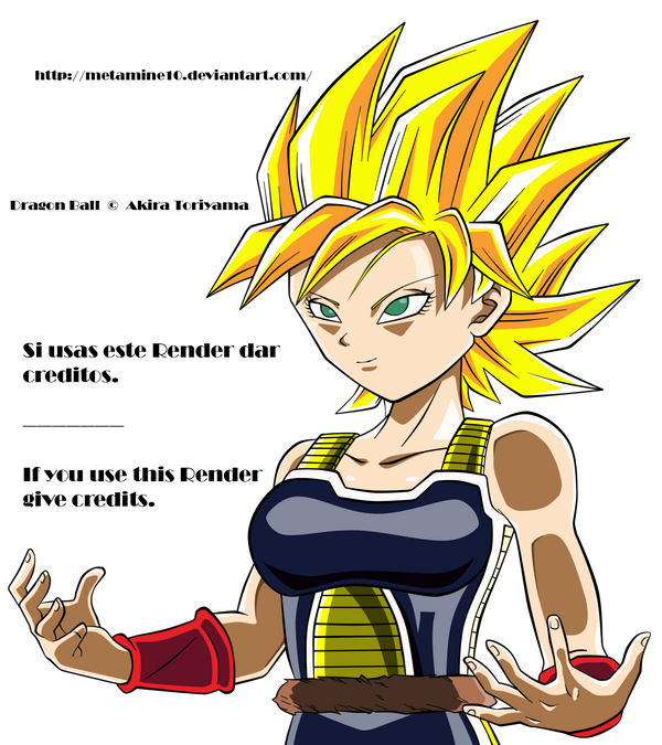 An amazing render of SSJ Gine by Metamine10 (she wanted credit to be given ...
