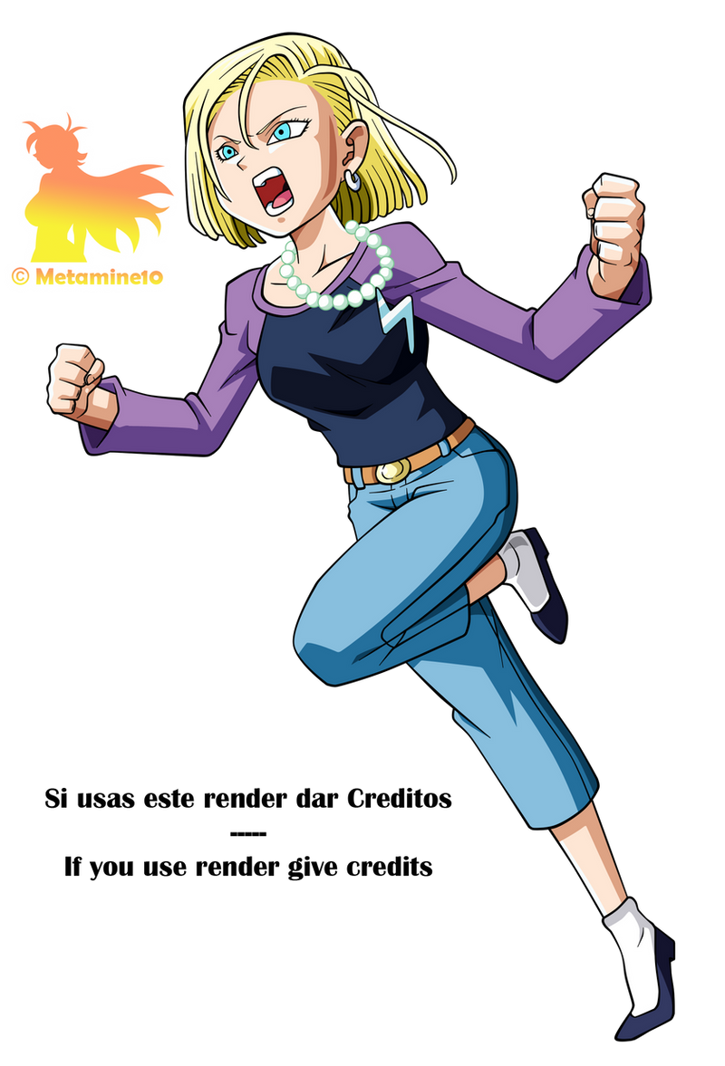 DBS Android 18 V1 Render by Metamine10 on DeviantArt
