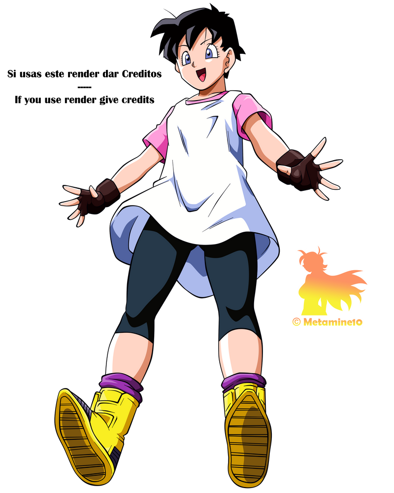 DBZ Videl V1 Render by Metamine10 on DeviantArt