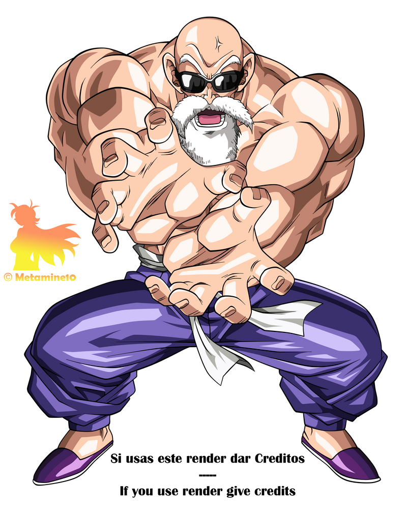 Maestro Roshi Chef DB Maestro Roshi V1 Render by Metamine10 on DeviantArt