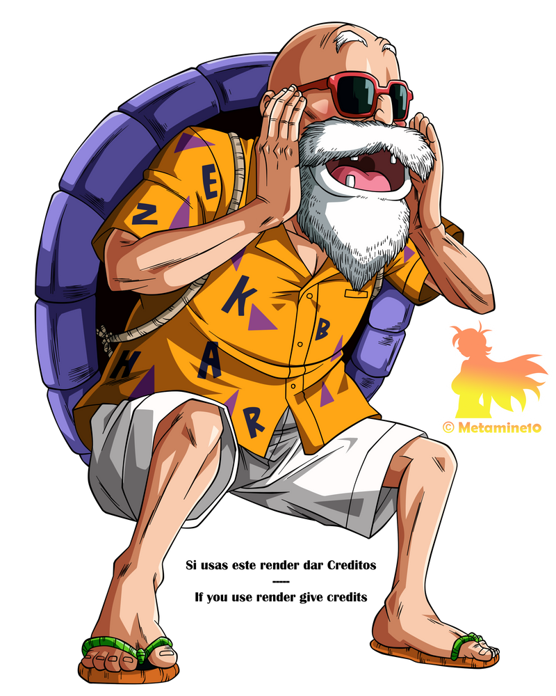 Maestro Roshi V DB Maestro Roshi V2 Render by Metamine10 on DeviantArt